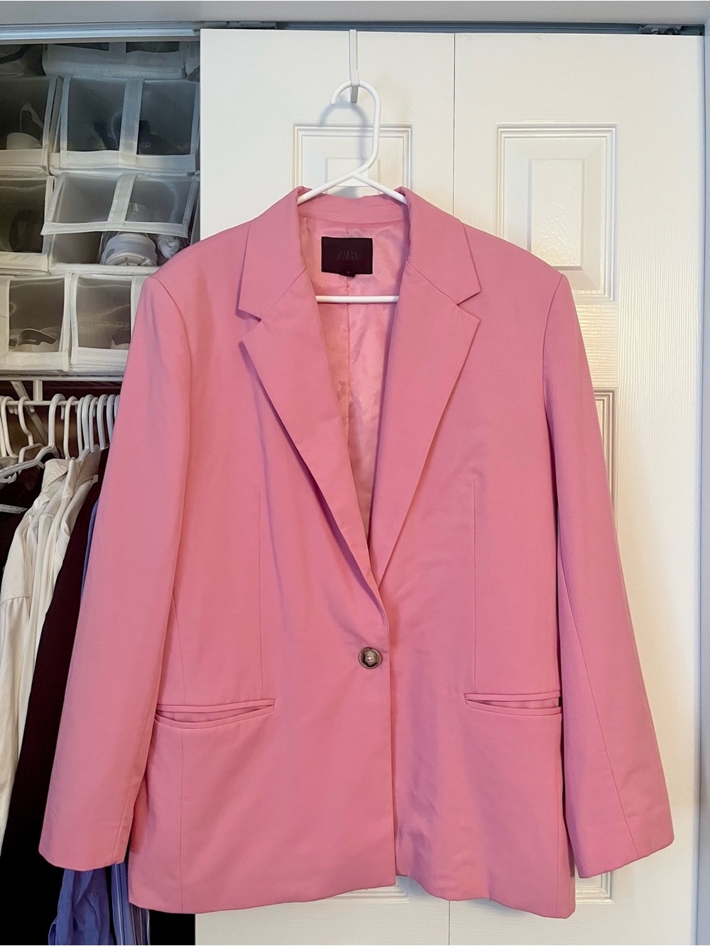 Zara Women's Pink Blazer Jacket